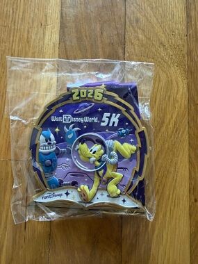 Walt Disney World 2026 5K Pluto Space Medal - Purple